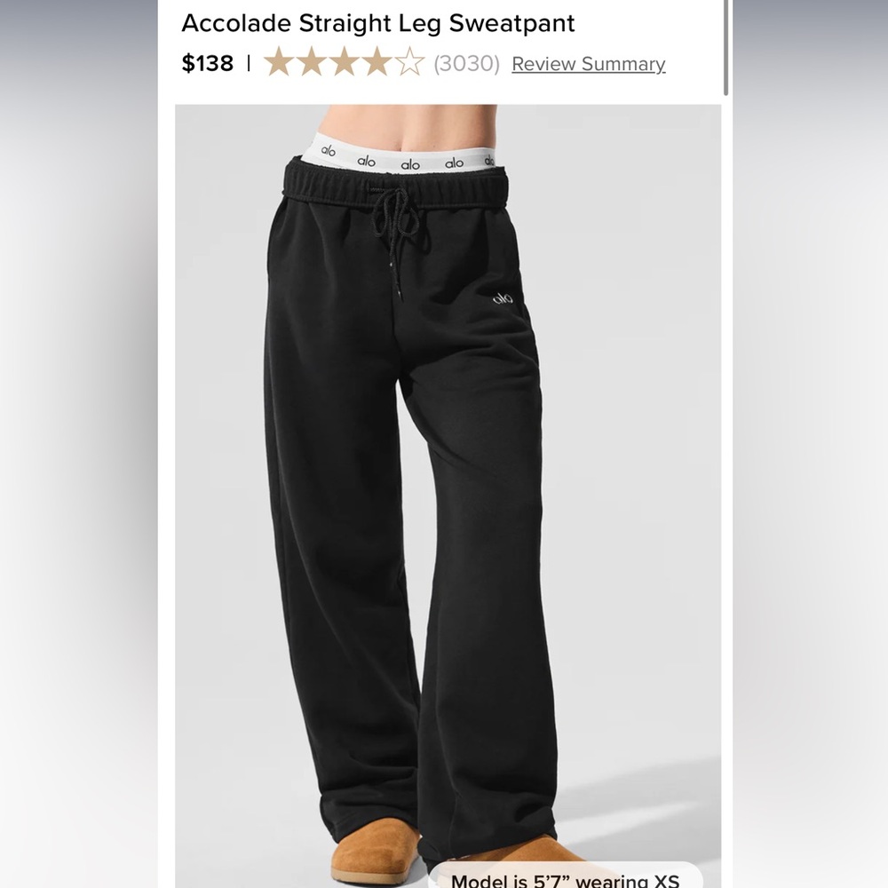 ALO yoga accolade wide leg pants